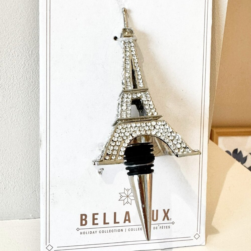 New in Package Rhinestone Eiffel Tower Wine Bottle Stopper